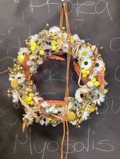 Gelb mit Strohblumen
