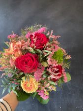 rot und apricot